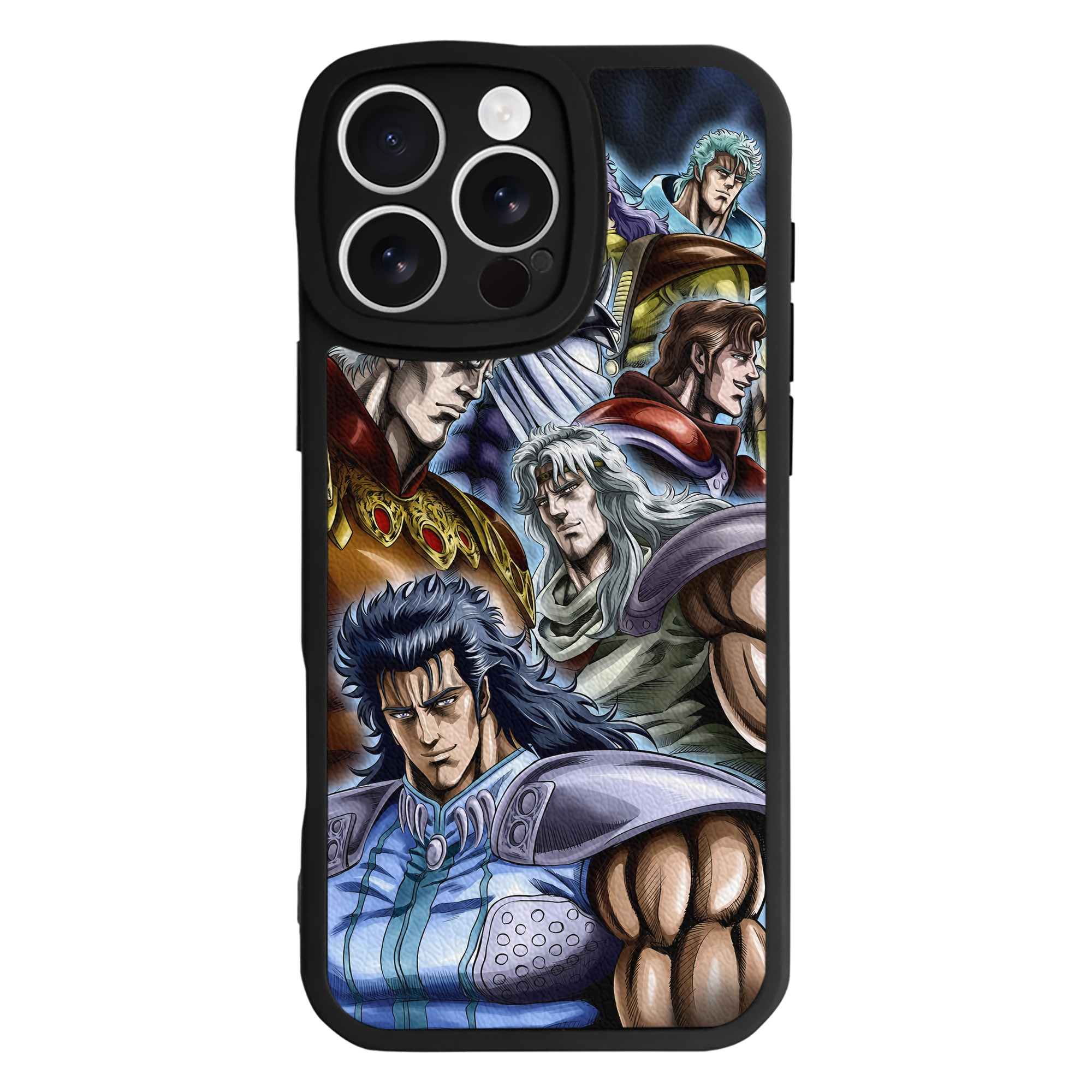 （画像用） 北斗の拳 Fist of the North Star 【iPhone 16シリーズ対応】シリコンスマホケース（レザー調） 材質：シリコン